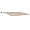 Auvent Rétractable avec Beige 400 ×300 cm tissu 515056515056