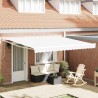 Auvent Rétractable Blanc 400 × 300 cm Polyester et Aluminium 515057515057