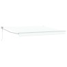Auvent Rétractable Blanc 400 × 300 cm Polyester et Aluminium 515057515057