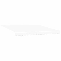 Auvent Rétractable Blanc 400 × 300 cm Polyester et Aluminium 515057515057