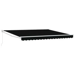 Auvent rétractable manuel Noir 400 × 300 cm 515059515059