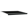 Auvent rétractable manuel Noir 400 × 300 cm 515059515059