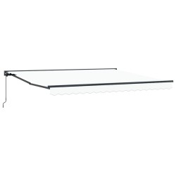 Cadre d'auvent Blanc 400 × 300 cm Polyester avec revêtement PU 515061515061