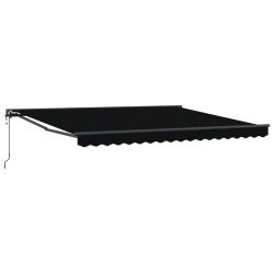 Cadre d'auvent Noir 400 × 300 cm Polyester avec revêtement PU 515065515065