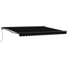 Cadre d'auvent Noir 400 × 300 cm Polyester avec revêtement PU 515065515065
