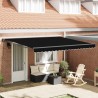 Cadre d'auvent Noir 400 × 300 cm Polyester avec revêtement PU 515066515066