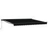 Cadre d'auvent Noir 400 × 300 cm Polyester avec revêtement PU 515066515066