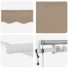 Auvent rétractable électrique Beige 400 × 300 cm 515070515070