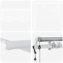 Auvent rétractable électrique Blanc 400 × 300 cm 515071515071
