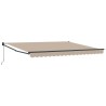 Auvent Rétractable Beige 400 × 300 cm Polyester et Aluminium 515084515084