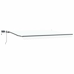Auvent Rétractable Blanc 400 ×300 cm tissu 515087515087