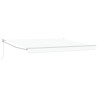 Auvent Rétractable Blanc 400 × 300 cm Polyester et Aluminium 515089515089