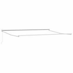 Auvent Rétractable Blanc 400 × 300 cm Polyester et Aluminium 515089515089