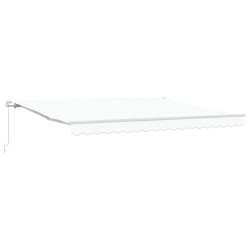 Auvent Rétractable Blanc 400 × 300 cm Polyester et Aluminium 515090515090