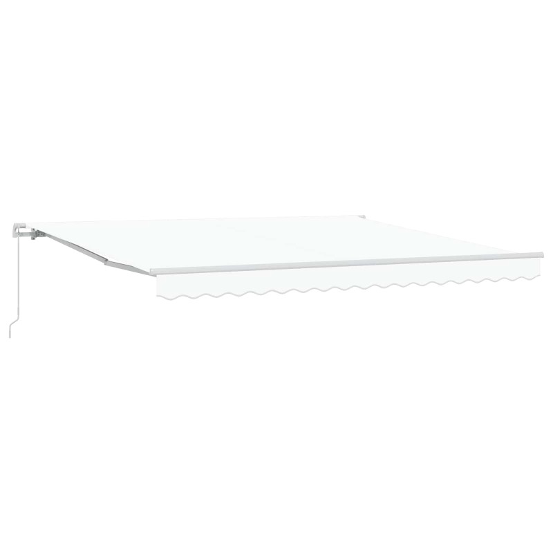 Auvent Rétractable Blanc 400 × 300 cm Polyester et Aluminium 515090515090