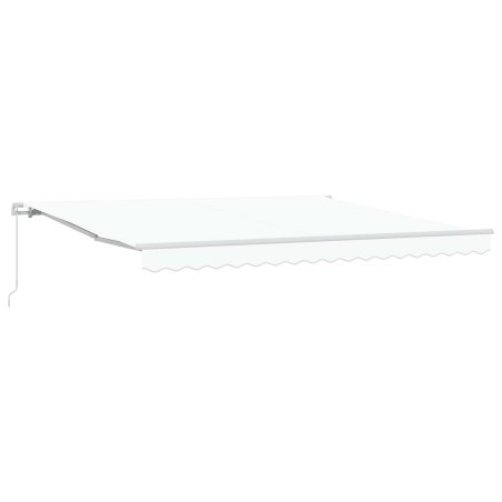 Auvent Rétractable Blanc 400 × 300 cm Polyester et Aluminium 515090515090