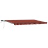 Auvent Rétractable orange et marron 500 ×300 cm tissu 515101515101