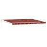 Auvent Orange et marron 500 x 300 x 165 cm Polyester et métal 515102515102