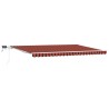 Auvent Rétractable orange et marron 500 × 300 cm Tissu et acier 515104515104