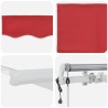 Auvent rétractable électrique Rouge 400 × 300 cm 515106515106
