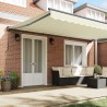 Cadre d'auvent Crème 500 × 300 cm Polyester avec revêtement PU 515113515113