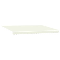 Cadre d'auvent Crème 500 × 300 cm Polyester avec revêtement PU 515113515113