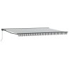 Cadre d'auvent Anthracite et blanc 500 × 300 cm 515117515117