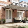 Cadre d'auvent Anthracite et blanc 500 × 300 cm 515117515117