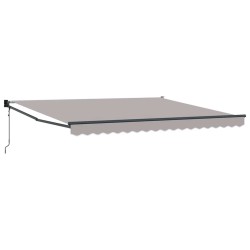Auvent rétractable électrique Gris clair 400 × 300 cm 515124515124