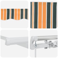 Auvent Rétractable Multicolore 400 × 300 cm 515131515131
