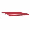 Auvent rétractable manuel Rouge 400 × 300 cm 515135515135