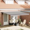 Auvent Rétractable Gris clair 400 × 300 cm Tissu et Aluminium 515141515141