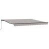 Auvent Rétractable Gris clair 400 × 300 cm Tissu et Aluminium 515141515141