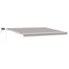 Auvent Rétractable Gris clair 400 × 300 cm Tissu et acier 515143515143