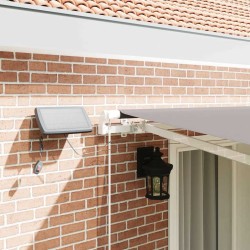 Auvent Rétractable Gris clair 400 × 300 cm Tissu et acier 515143515143