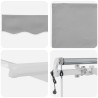 Auvent rétractable électrique Gris clair 400 × 300 cm 515145515145
