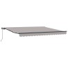 Auvent Rétractable Gris clair 400 × 300 cm Polyester et Acier 515146515146