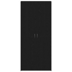 Cabinet à chaussures Noir 80 x 35.5 x 180 cm Bois d'ingénierie 515155515155
