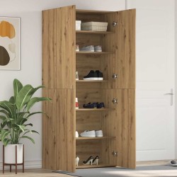 Cabinet à chaussures avec étagère Marron 80 x 35.5 x 180 cm 515156515156