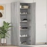 Cabinet à chaussures Gris 80 x 35.5 x 180 cm Bois d'ingénierie 515157515157