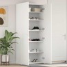 Cabinet à chaussures Blanc 80 x 35.5 x 180 cm Bois d'ingénierie 515160515160