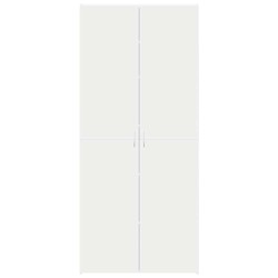 Cabinet à chaussures Blanc 80 x 35.5 x 180 cm Bois d'ingénierie 515160515160