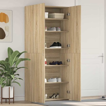 Cabinet à chaussures avec étagère Marron 80 x 35.5 x 180 cm 515162515162