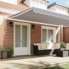 Auvent Gris clair 500 x 300 x 165 cm Polyester et métal 515174515174