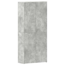 Cabinet à chaussures Gris 80 x 35.5 x 180 cm Bois d'ingénierie 515176515176