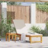 Transat 2 pcs Marron Bois d'Acacia Massif 515183515183