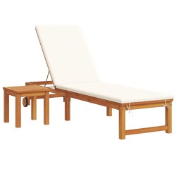 Transat 2 pcs Marron Bois d'Acacia Massif 515183515183
