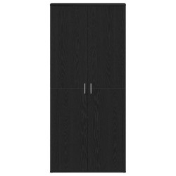 Cabinet à chaussures avec étagère Chêne noir 80 x 39 x 178 cm 515184515184