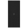 Cabinet à chaussures avec étagère Chêne noir 80 x 39 x 178 cm 515184515184