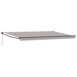Auvent Gris clair 500 x 300 x 165 cm Polyester et métal 515185515185
